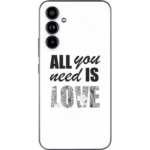 All You Need Is Love BW Galaxy A54 5G Skin